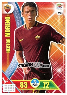 Sticker Héctor Moreno - Calciatori 2017-2018. Adrenalyn XL n. 258 - Panini
