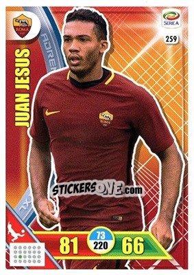 Sticker Juan Jesus - Calciatori 2017-2018. Adrenalyn XL n. 259 - Panini