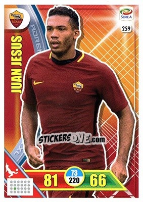 Figurina Juan Jesus - Calciatori 2017-2018. Adrenalyn XL - Panini