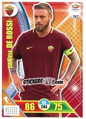 Sticker Daniele De Rossi - Calciatori 2017-2018. Adrenalyn XL n. 262 - Panini