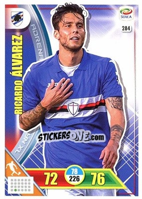 Sticker Ricardo Álvarez - Calciatori 2017-2018. Adrenalyn XL n. 284 - Panini