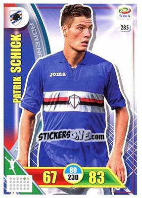 Sticker Patrik Schick - Calciatori 2017-2018. Adrenalyn XL n. 285 - Panini