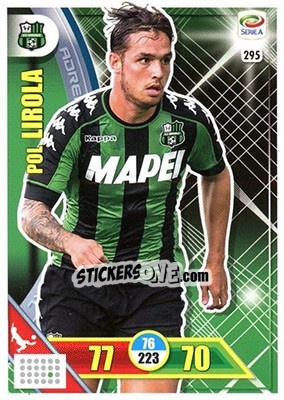 Sticker Pol Lirola - Calciatori 2017-2018. Adrenalyn XL n. 295 - Panini