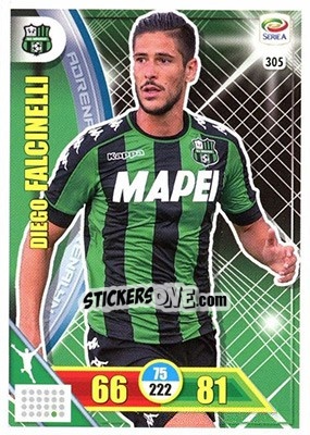 Sticker Diego Falcinelli - Calciatori 2017-2018. Adrenalyn XL n. 305 - Panini