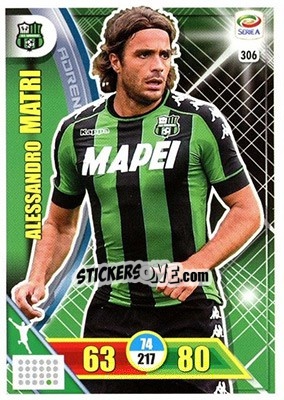 Sticker Alessandro Matri - Calciatori 2017-2018. Adrenalyn XL n. 306 - Panini