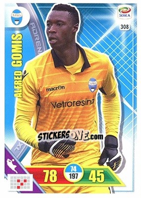 Sticker Alfred Gomis - Calciatori 2017-2018. Adrenalyn XL n. 308 - Panini