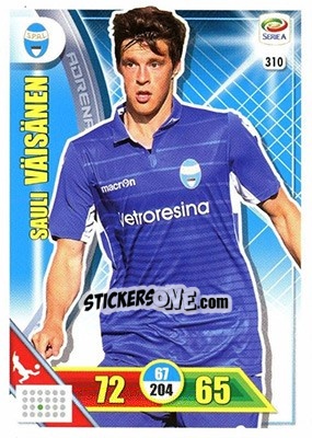 Sticker Sauli Väisänen - Calciatori 2017-2018. Adrenalyn XL n. 310 - Panini