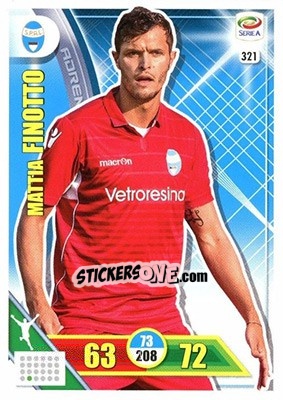 Cromo Mattia Finotto - Calciatori 2017-2018. Adrenalyn XL - Panini