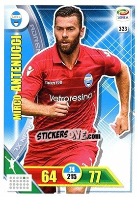 Sticker Mirco Antenucci - Calciatori 2017-2018. Adrenalyn XL n. 323 - Panini