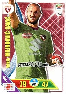 Sticker Vanja Milinkovic-Savic - Calciatori 2017-2018. Adrenalyn XL n. 326 - Panini