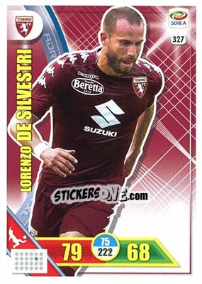 Sticker Lorenzo De Silvestri - Calciatori 2017-2018. Adrenalyn XL n. 327 - Panini
