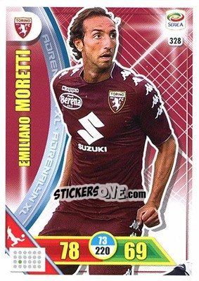 Sticker Emiliano Moretti - Calciatori 2017-2018. Adrenalyn XL - Panini