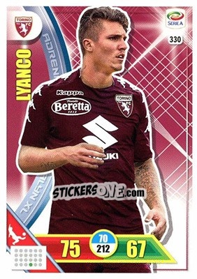 Sticker Lyanco - Calciatori 2017-2018. Adrenalyn XL n. 330 - Panini