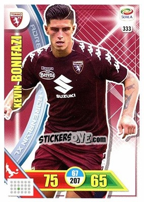 Sticker Kevin Bonifazi - Calciatori 2017-2018. Adrenalyn XL n. 333 - Panini