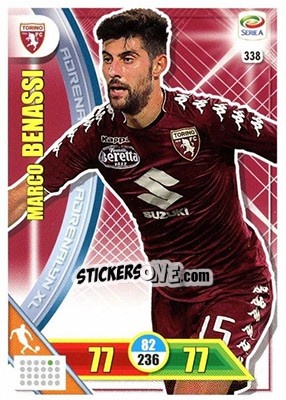 Sticker Marco Benassi - Calciatori 2017-2018. Adrenalyn XL n. 338 - Panini