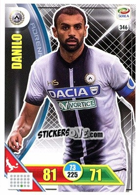 Sticker Danilo - Calciatori 2017-2018. Adrenalyn XL n. 346 - Panini