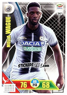 Sticker Molla Wagué - Calciatori 2017-2018. Adrenalyn XL n. 347 - Panini
