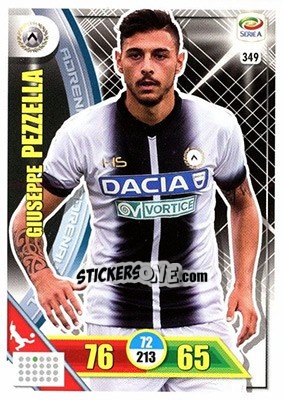 Sticker Giuseppe Pezzella - Calciatori 2017-2018. Adrenalyn XL - Panini
