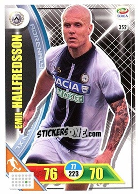 Sticker Emil Hallfredsson - Calciatori 2017-2018. Adrenalyn XL n. 352 - Panini