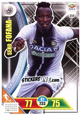 Sticker Seko Fofana - Calciatori 2017-2018. Adrenalyn XL n. 354 - Panini