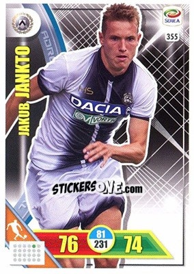 Sticker Jakub Jankto - Calciatori 2017-2018. Adrenalyn XL n. 355 - Panini