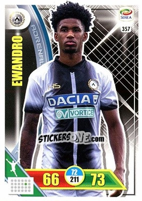Sticker Ewandro - Calciatori 2017-2018. Adrenalyn XL n. 357 - Panini