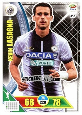 Sticker Kevin Lasagna - Calciatori 2017-2018. Adrenalyn XL n. 358 - Panini