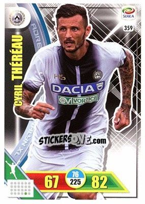 Sticker Cyril Théréau - Calciatori 2017-2018. Adrenalyn XL n. 359 - Panini
