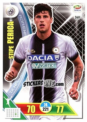 Sticker Stipe Perica - Calciatori 2017-2018. Adrenalyn XL n. 360 - Panini
