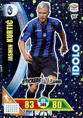 Sticker Jasmin Kurtic - Calciatori 2017-2018. Adrenalyn XL n. 362 - Panini
