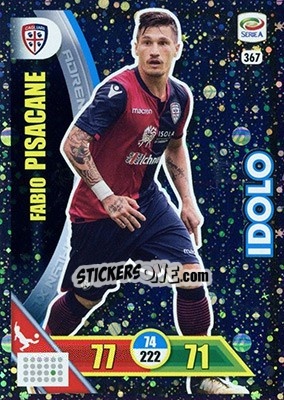 Sticker Fabio Pisacane - Calciatori 2017-2018. Adrenalyn XL n. 367 - Panini