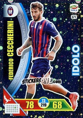 Sticker Federico Ceccherini - Calciatori 2017-2018. Adrenalyn XL n. 371 - Panini