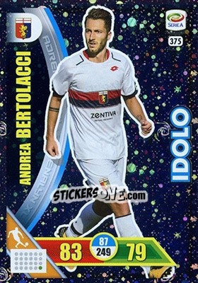 Sticker Andrea Bertolacci - Calciatori 2017-2018. Adrenalyn XL n. 375 - Panini