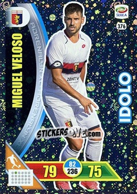 Sticker Miguel Veloso - Calciatori 2017-2018. Adrenalyn XL n. 376 - Panini