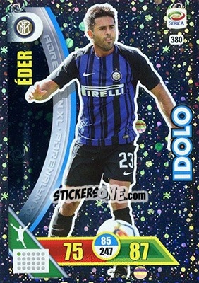 Sticker Éder - Calciatori 2017-2018. Adrenalyn XL - Panini