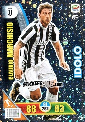 Sticker Claudio Marchisio - Calciatori 2017-2018. Adrenalyn XL n. 382 - Panini