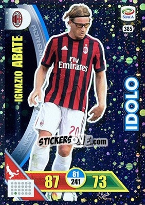 Sticker Ignazio Abate - Calciatori 2017-2018. Adrenalyn XL n. 385 - Panini
