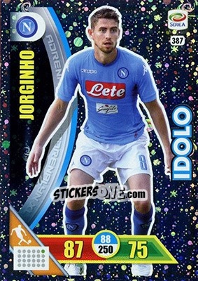 Sticker Jorginho - Calciatori 2017-2018. Adrenalyn XL n. 387 - Panini