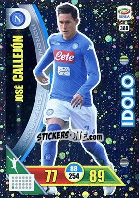Sticker José Callejón - Calciatori 2017-2018. Adrenalyn XL n. 388 - Panini
