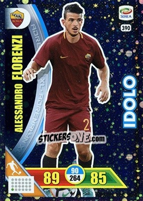 Sticker Alessandro Florenzi - Calciatori 2017-2018. Adrenalyn XL n. 390 - Panini