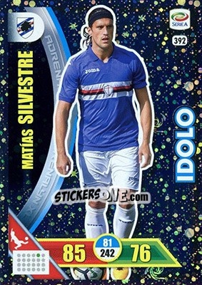 Sticker Matías Silvestre - Calciatori 2017-2018. Adrenalyn XL - Panini