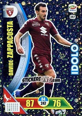Sticker Davide Zappacosta - Calciatori 2017-2018. Adrenalyn XL - Panini
