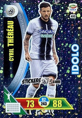 Sticker Cyril Théréau - Calciatori 2017-2018. Adrenalyn XL n. 400 - Panini