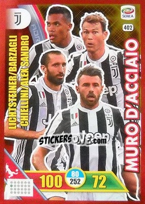 Sticker Juventus - Calciatori 2017-2018. Adrenalyn XL n. 402 - Panini