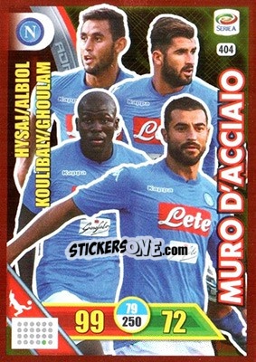 Figurina Napoli - Calciatori 2017-2018. Adrenalyn XL - Panini