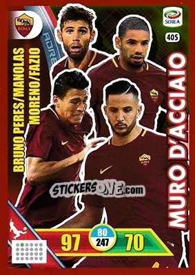 Sticker Roma - Calciatori 2017-2018. Adrenalyn XL n. 405 - Panini