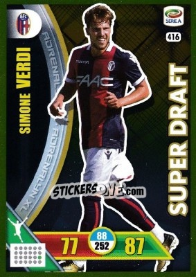 Cromo Simone Verdi - Calciatori 2017-2018. Adrenalyn XL - Panini