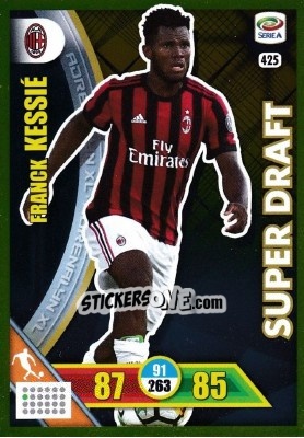 Sticker Franck Kessié - Calciatori 2017-2018. Adrenalyn XL n. 425 - Panini