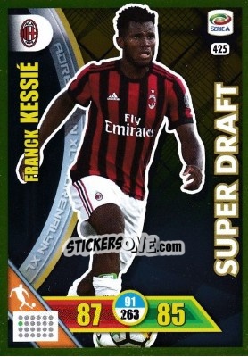 Figurina Franck Kessié - Calciatori 2017-2018. Adrenalyn XL - Panini