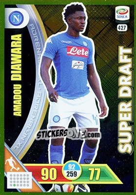 Figurina Amadou Diawara - Calciatori 2017-2018. Adrenalyn XL - Panini